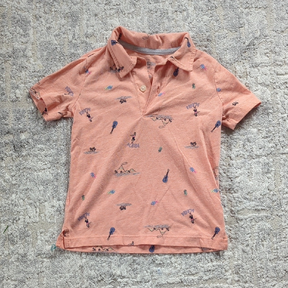 OshKosh B'gosh Hawaiian Polo Shirt Size 3T